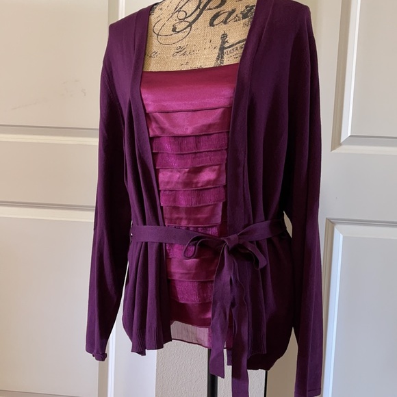☀️ 5/$20 NWT Apt. 9 Purple Ruffled Blouse. 3X - Picture 5 of 9